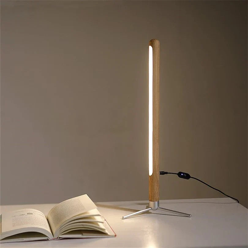 Nordic Wooden LED Floor Lamp for Living Room & Bedroom Decor