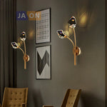 Postmodern Crystal Stone Wall Sconce for Bedroom & Corridor