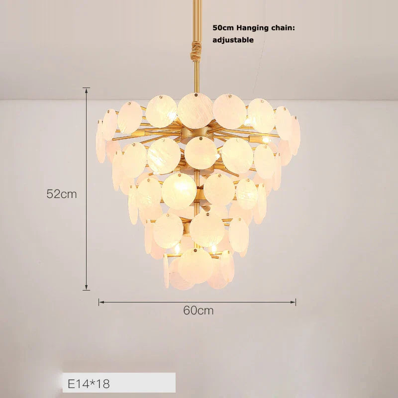 Agate Designer LED Chandelier by for Stylish Illumination in Dining Room