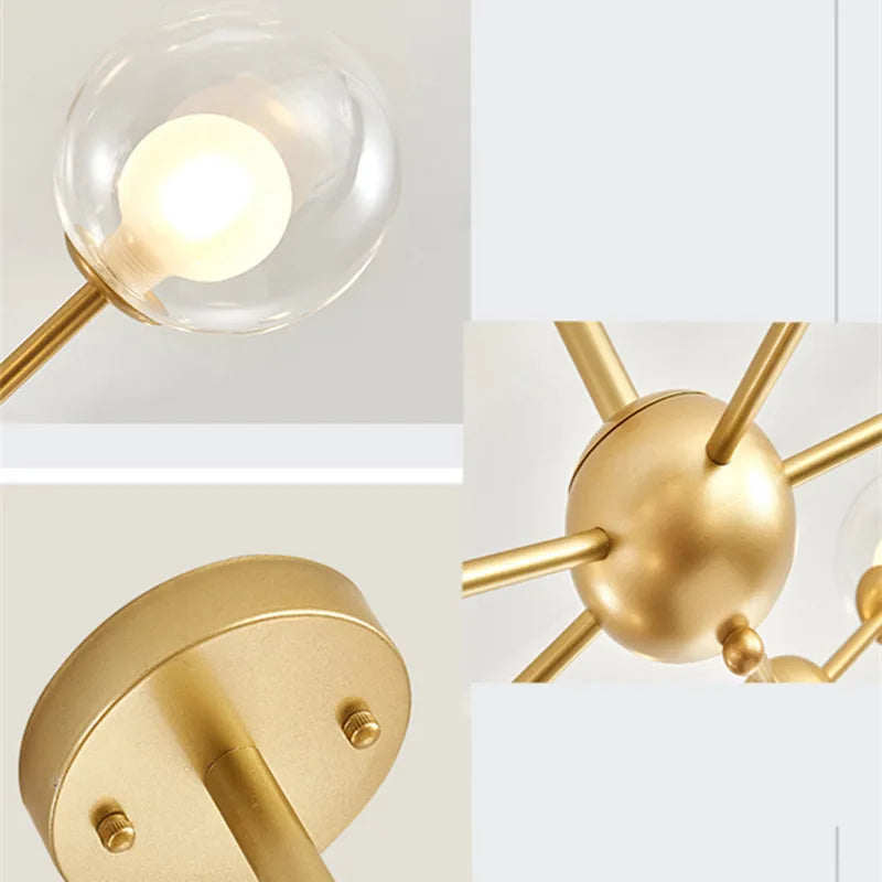 Black Postmodern Sputnik Chandelier for Dining Room and Home Decor