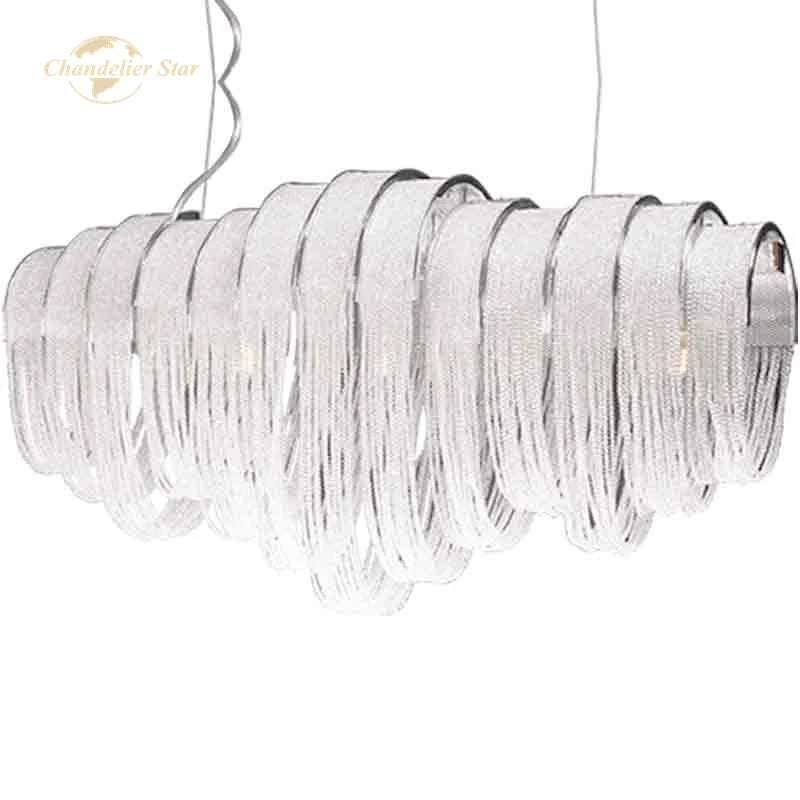 Crystal Circle LED Tassel Chandelier: Modern Luxury Pendant Hanging Light Fixture for Bedroom and Living Room