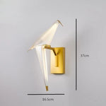 Love Bird Chandelier Lighting - White Gold Designer Lustre for Dining Room