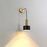 Modern Black Gold Adjustable Wall Lamp Sconce for Indoor Reading E27