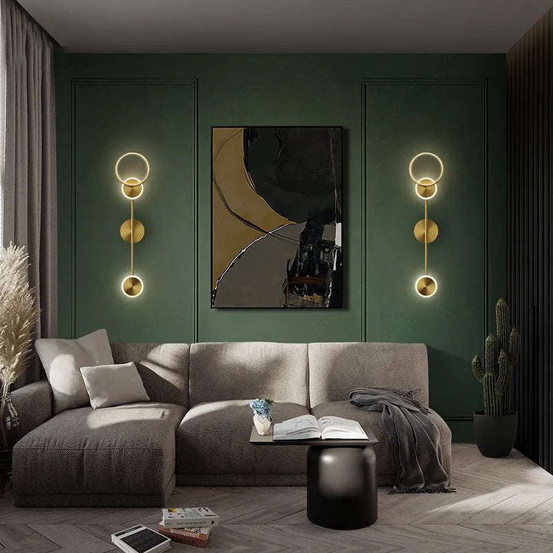 Modern Gold LED Wall Light Sconce for Home Decor