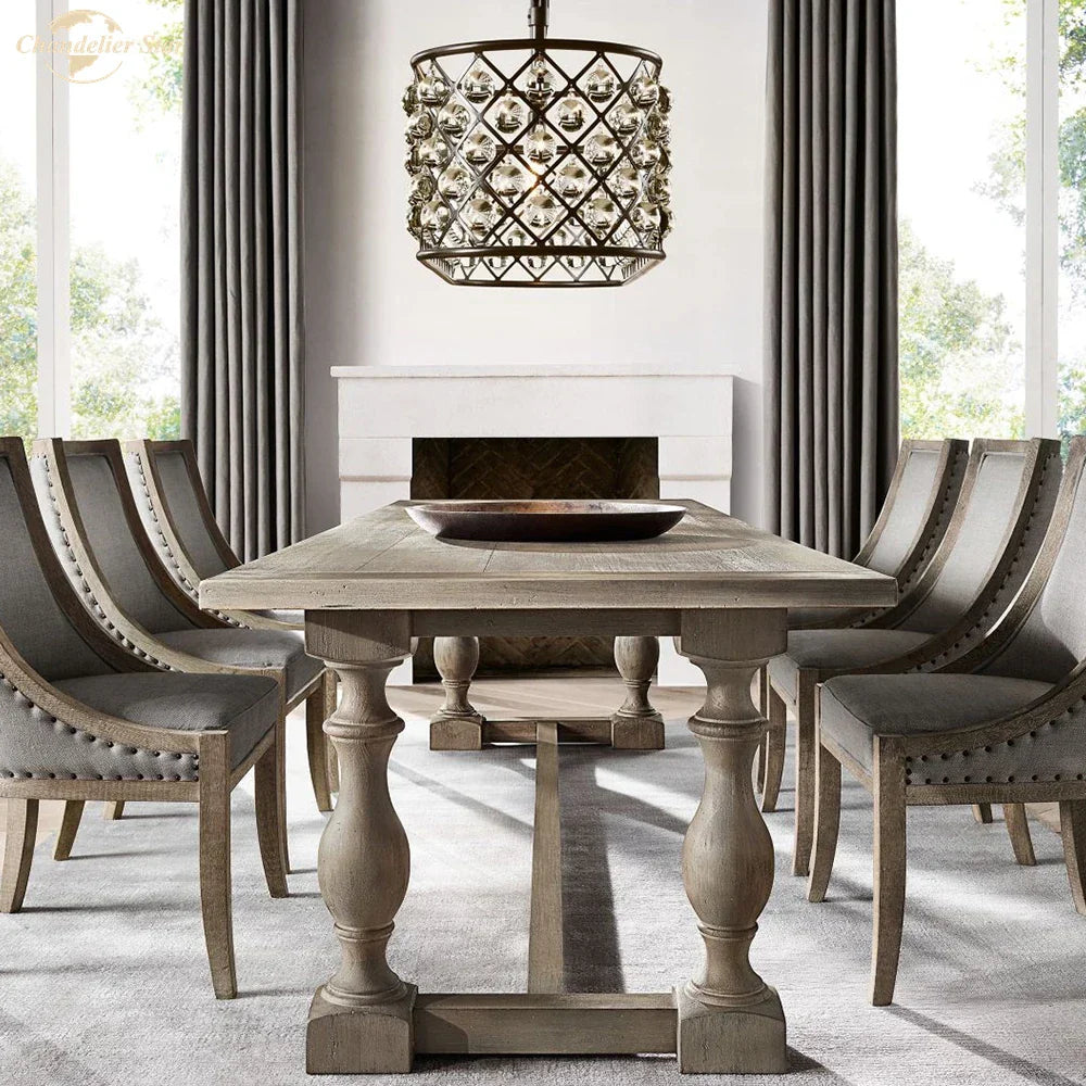 Glass Drop Chandelier Pendant Lights for Living Dining Room