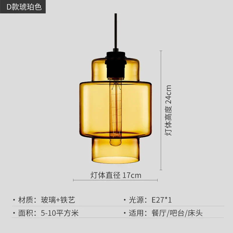 Geometric Glass Pendant Light Collection: Modern Crystalline Pendant Series