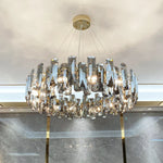 Crystal LED Chandelier for Elegant Living Room, Dining, Bedroom, Kitchen
