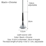 Rain Chrome Pendant Light for Dining Room Minimalism Decor Kitchen Loft