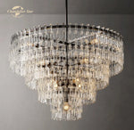 Marignan Crystal Chandelier Tiered Round Living Room Pendant Light