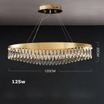 Crystal Stainless Steel LED Chandelier for Foyer
