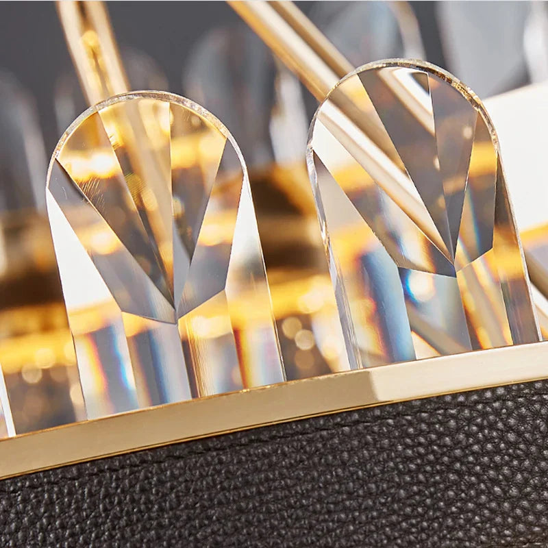 Gold Stainless Steel Crystal Chandelier for Dinning Room