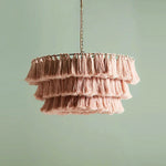 Fela Tassel Chandelier: Bohemian Chain Tiered Suspension Light for Living Room & Shop