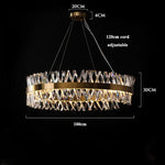 Gold Crystal LED Chandelier for Dinning Room