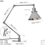 Industrial LED Table Lamp For Home Decor - US/EU Plug Switch, Loft Style
