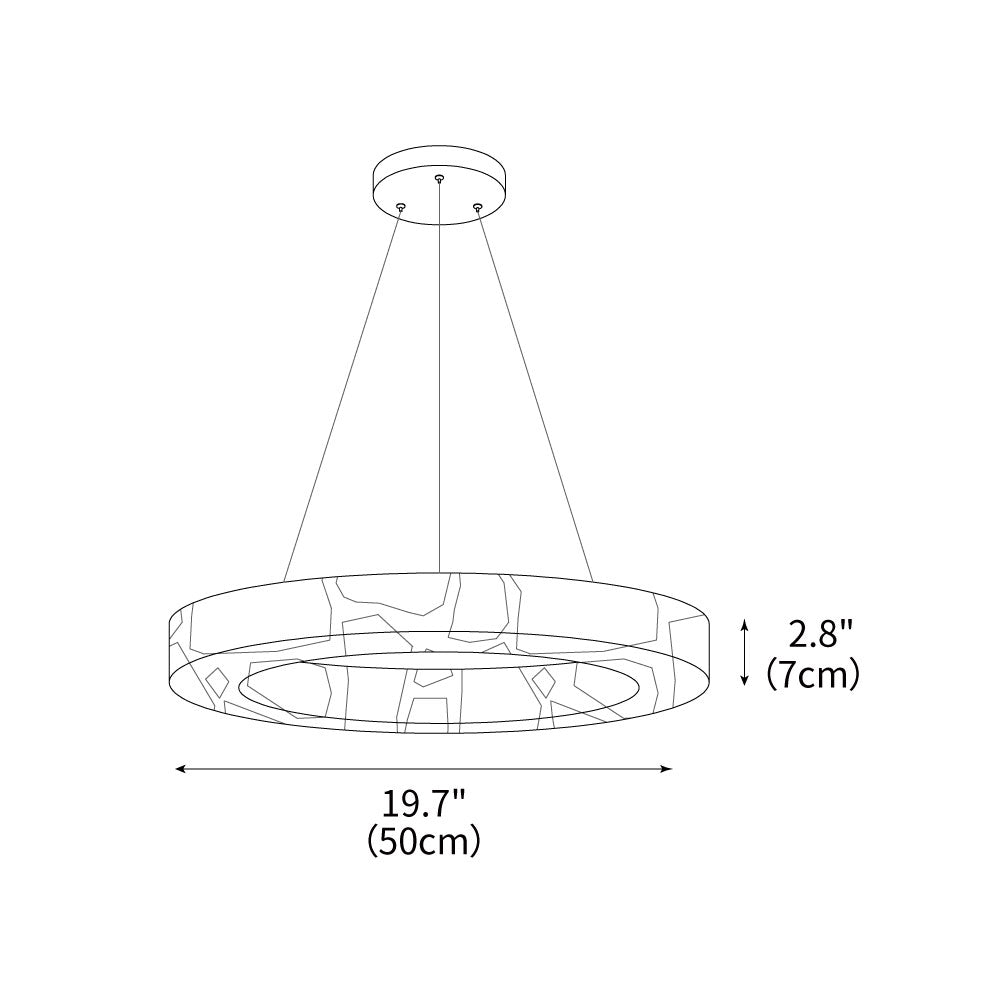 Halo Alabaster Chandelier