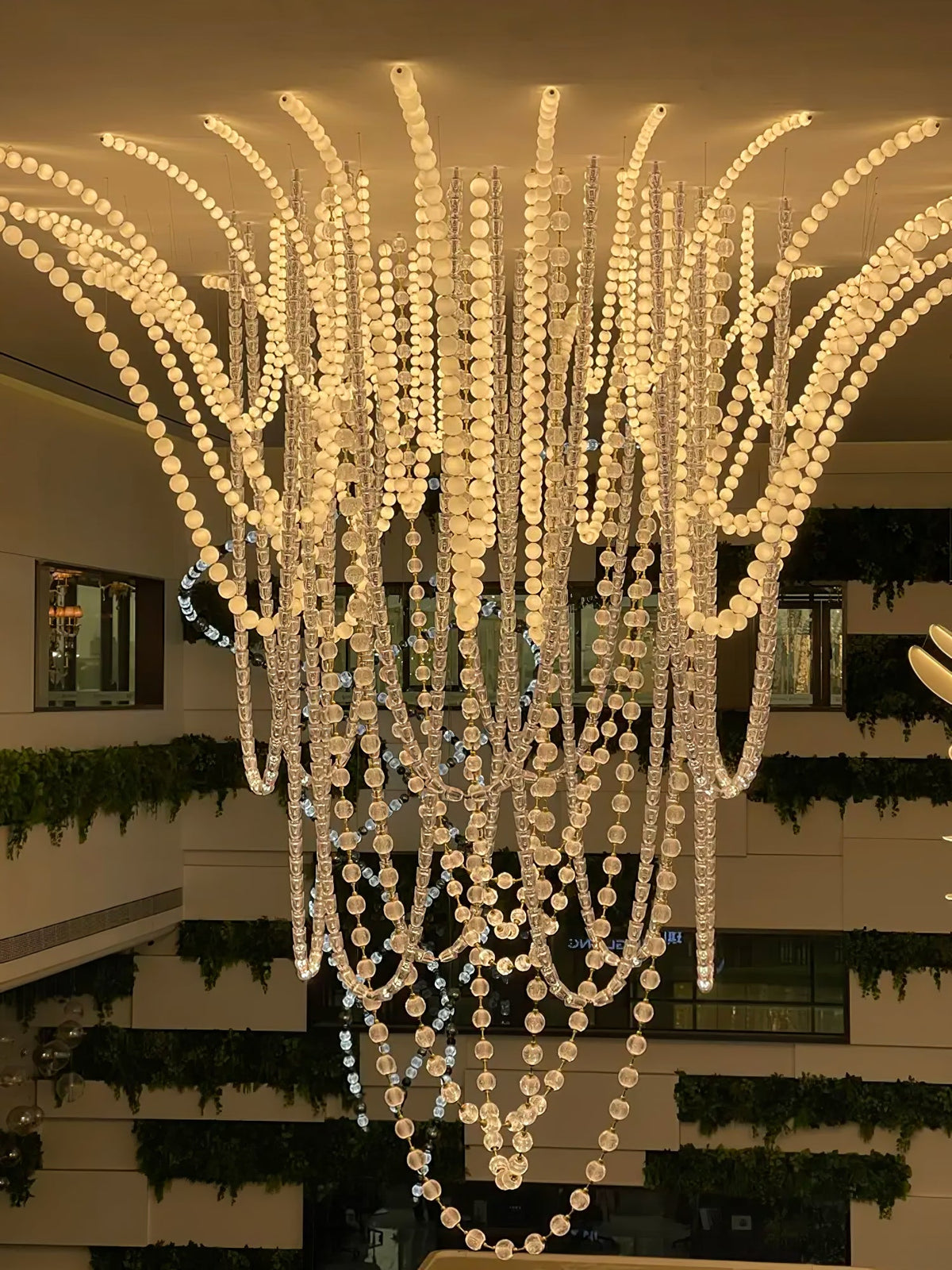 Pearl Necklace Balls Chandelier