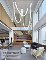 Pearl Necklace Balls Chandelier