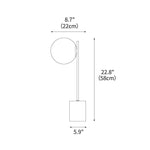 Harper Globe Table Lamp 8.7"