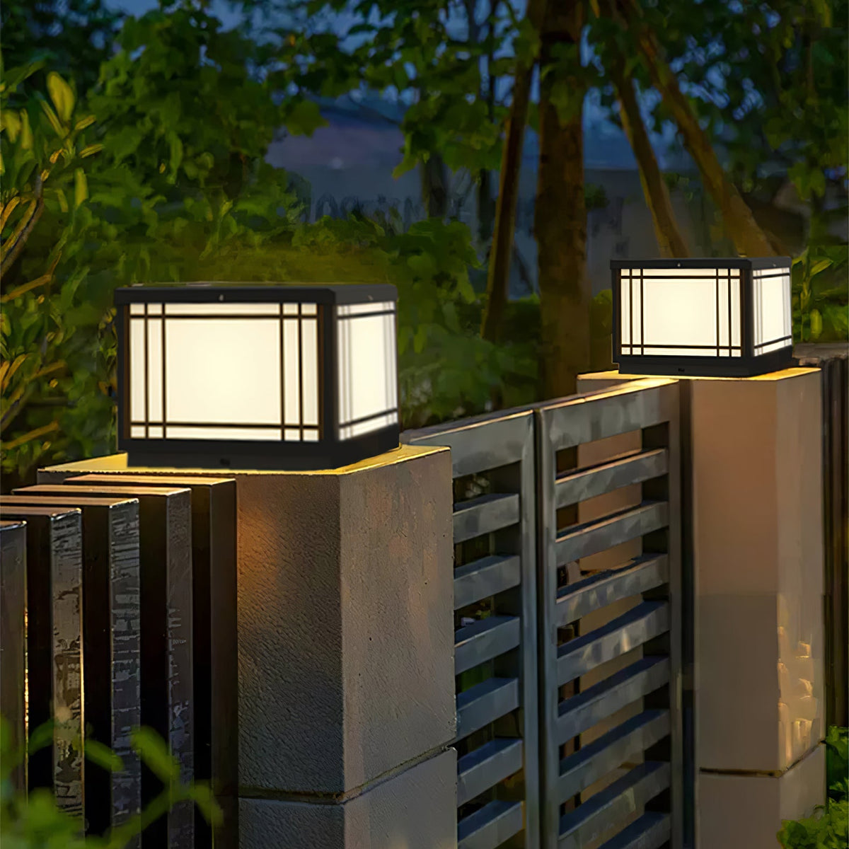 Harrison Solar Cube Outdoor Lamp