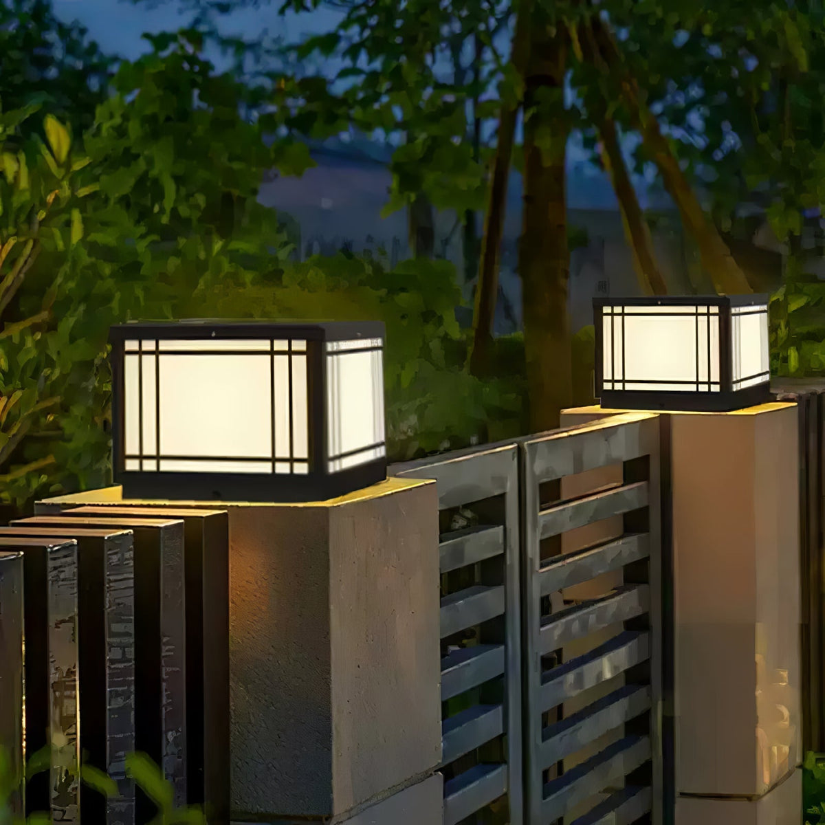 Harrison Solar Cube Outdoor Lamp
