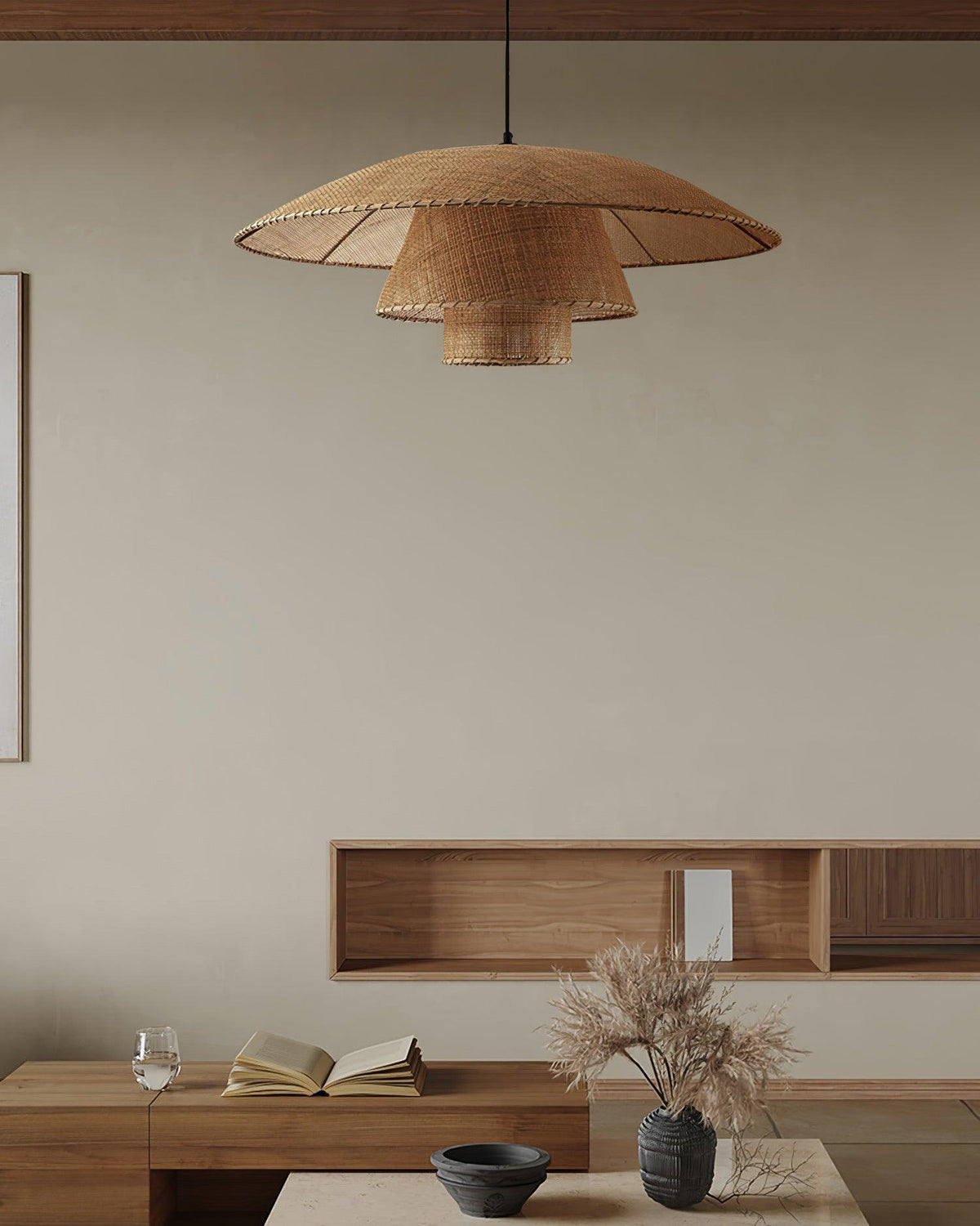 Hat Weave Rattan Pendant Lamp