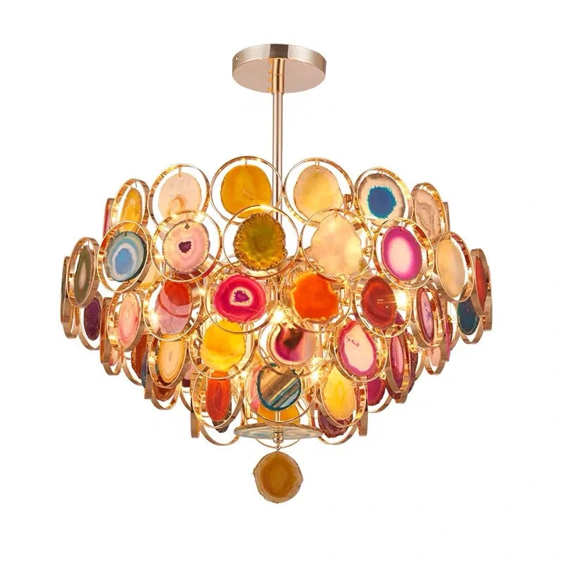 Agate Designer LED Chandelier by for Stylish Illumination in Dining Room