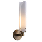 Modern Art Deco LED Wall Sconce Copper Gold White Bedroom Foyer Light