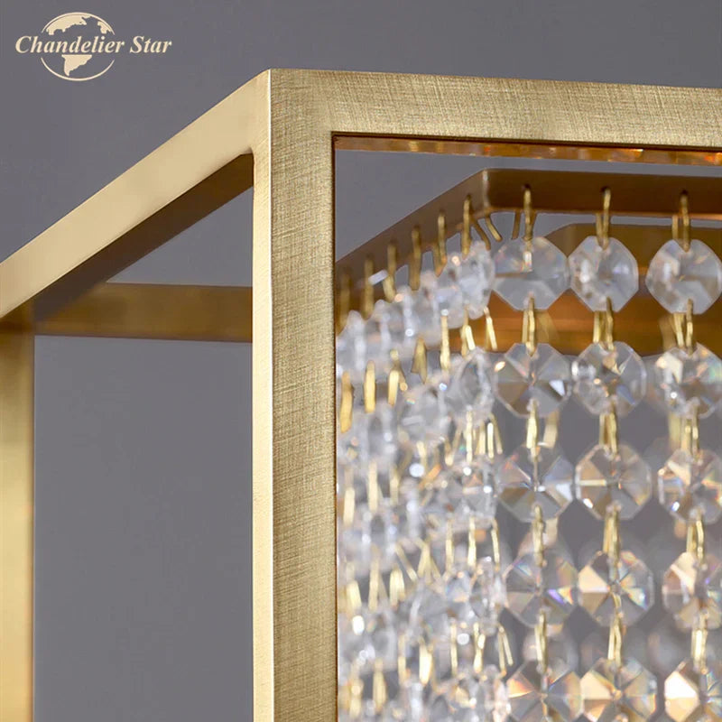 Crystal Rectangle Luxury Chandelier for Elegant Home Décor