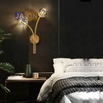 Postmodern Crystal Stone Wall Sconce for Bedroom & Corridor
