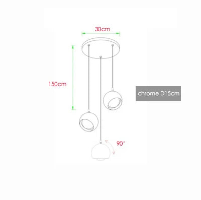 Nordic Spider Pendant Lamp for Bedroom, Bar & Restaurant Interior