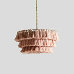 Fela Tassel Chandelier: Bohemian Chain Tiered Suspension Light for Living Room & Shop