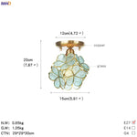 White Glass LED Ceiling Light Fixture, Nordic Modern Copper Ceiling Lamp