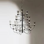 Contemporary Iron Glass Chandelier for Stylish Foyer Lighting
