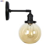 Glass Ball Wall Light Switch Hallway Bathroom Mirror Stair Black Wall Sconce