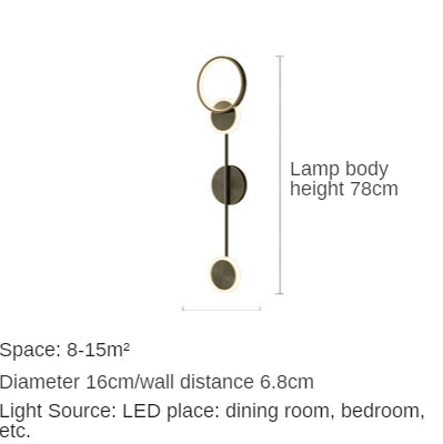 Modern Gold LED Wall Light Sconce for Home Decor
