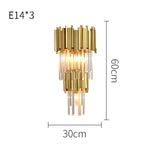 Crystal LED Wall Sconce Light for Bedroom and Corridor