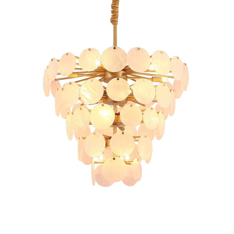 LED Agate Chandelier - Modern Colorized Designer Lighting for Foyer & Dining Room