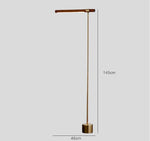 Linear Wood LED Floor Lamp | Modern Minimalist Designer Vertical Loft Floor Light