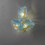 Copper Glass Blue Beauty Designer Wall Sconce LED Wall Light