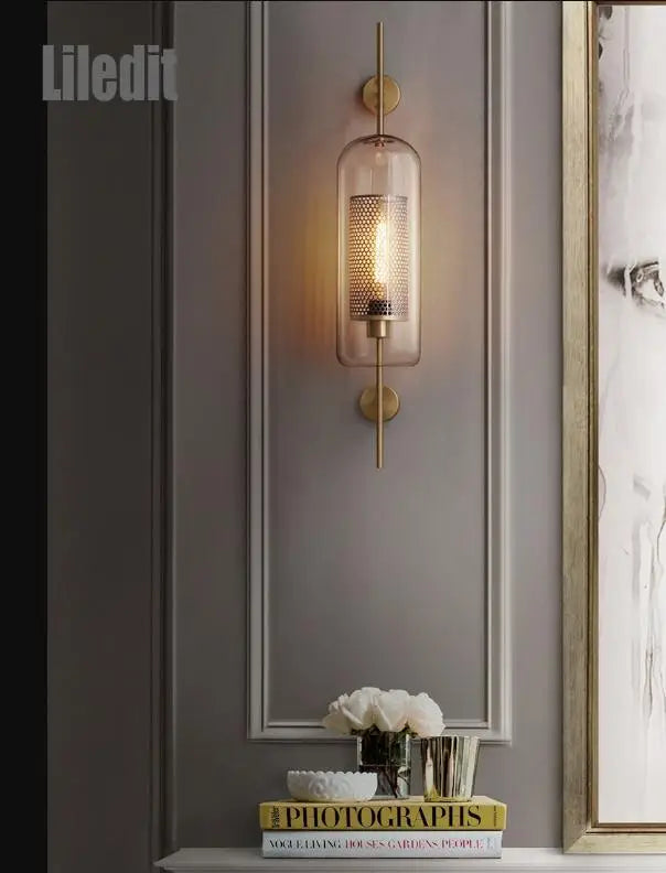 Vintage LED Wall Sconce: Elegant European Style Bedroom & Living Room Light Fixtures