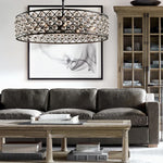 Classic Round Glass LED Chandelier for Home and Hotel Decoration