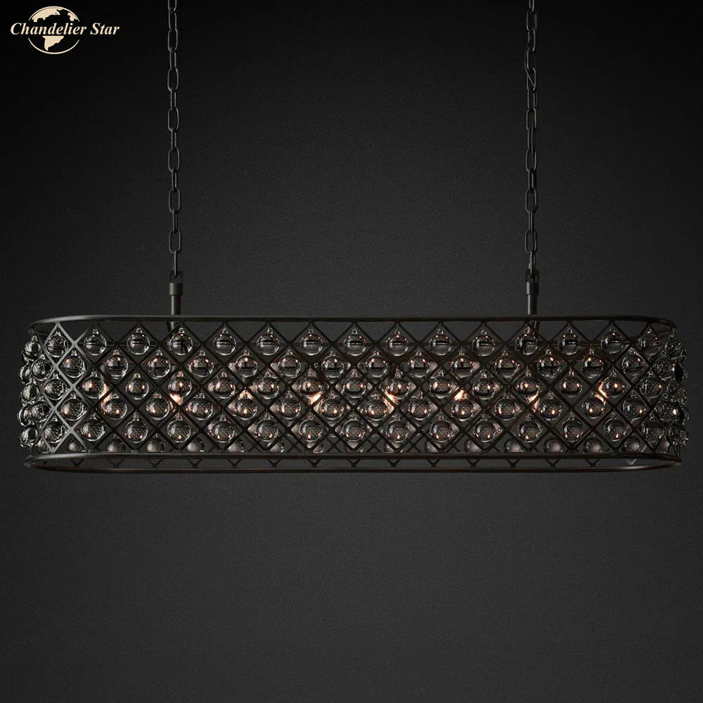 Glass Drop Chandelier Pendant Lights for Living Dining Room