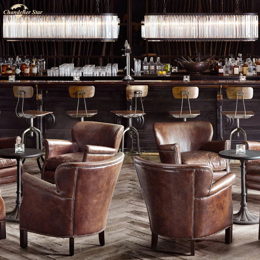 Modern LED Oval Crystal Chandelier Black Pendant Light for Kitchen Island Dining Room