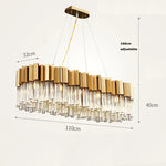 Golden Stainless Steel Crystal Chandelier for Elegant Foyer Lighting