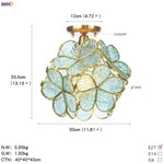 White Glass LED Ceiling Light Fixture, Nordic Modern Copper Ceiling Lamp