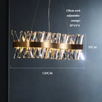 Gold Crystal LED Chandelier for Dinning Room