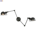 Antique Black Wall Lamp Vintage Industrial Sconce LED Applique Murale
