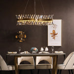 Gold Crystal LED Chandelier for Dinning Room