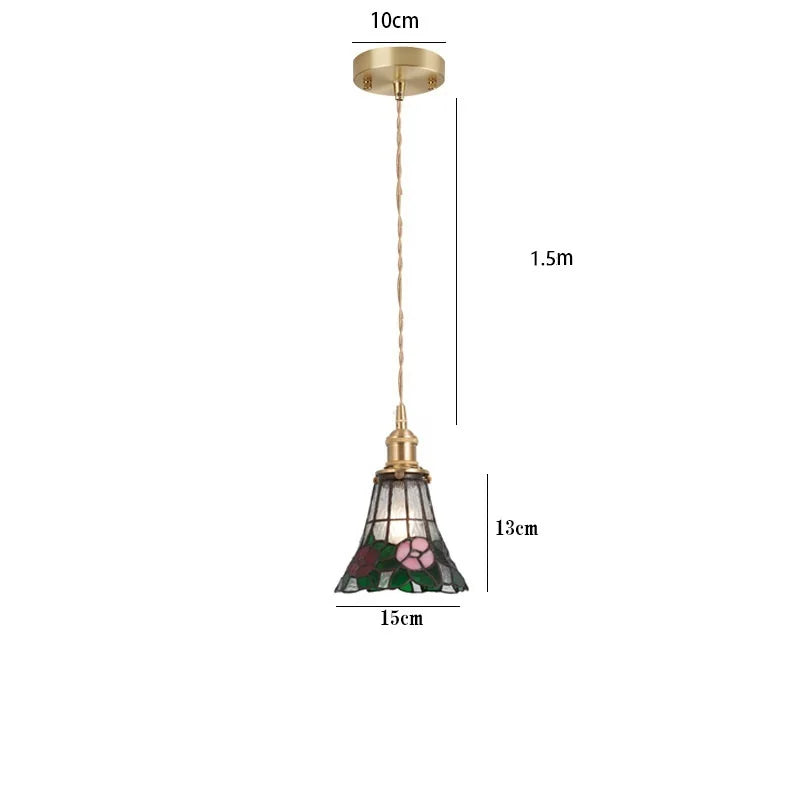 Nordic Glass LED Pendant Lamp for Cafe Bedroom Restaurant, Japanese Style