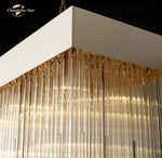 Cascada Rectangular LED Chandelier for Modern Living and Dining Room